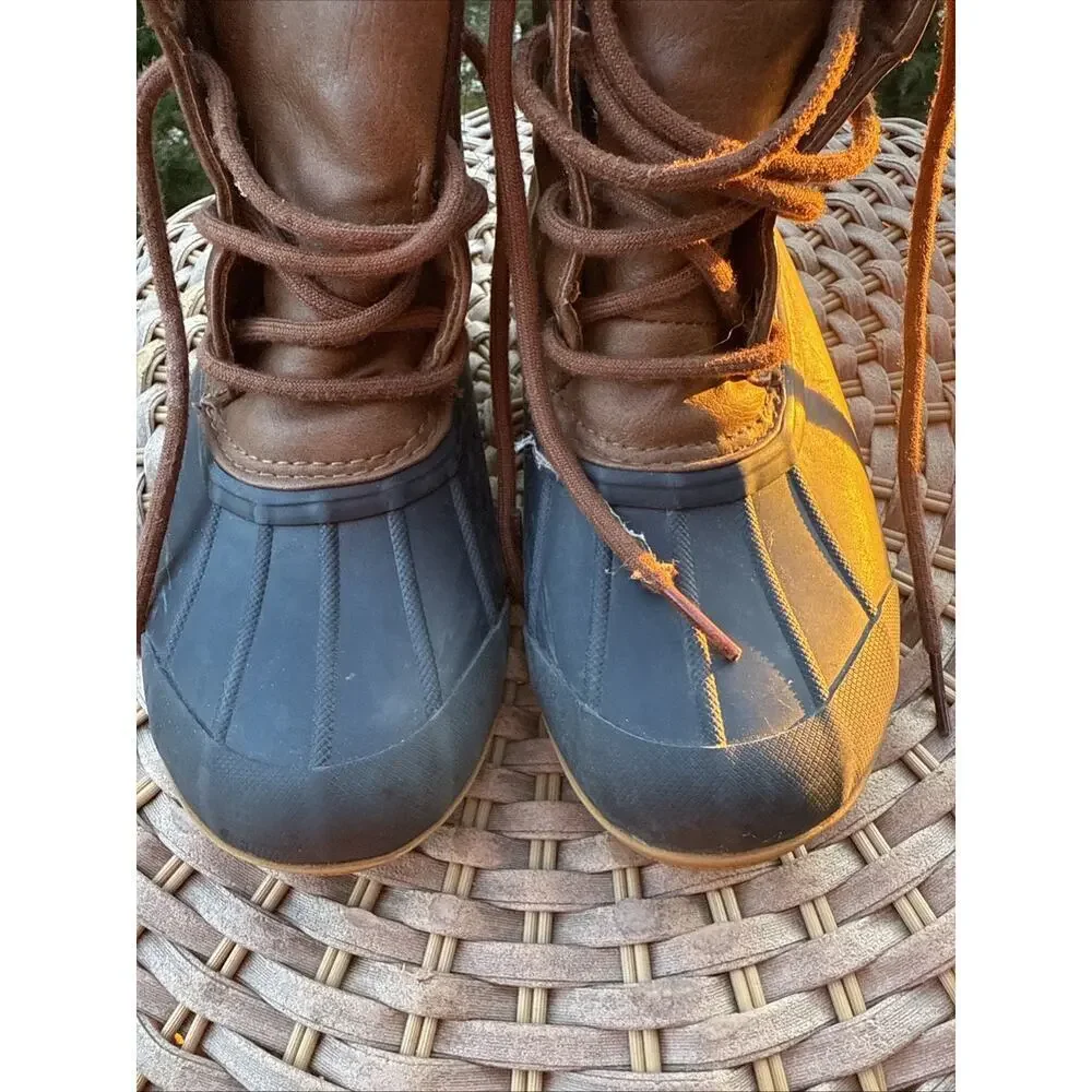 Sperry Port Boots Boys 3M Duck Boots 2 UK 36 EU rain Fall Winter Warm